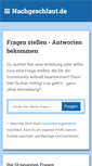 Mobile Screenshot of nachgeschlaut.de